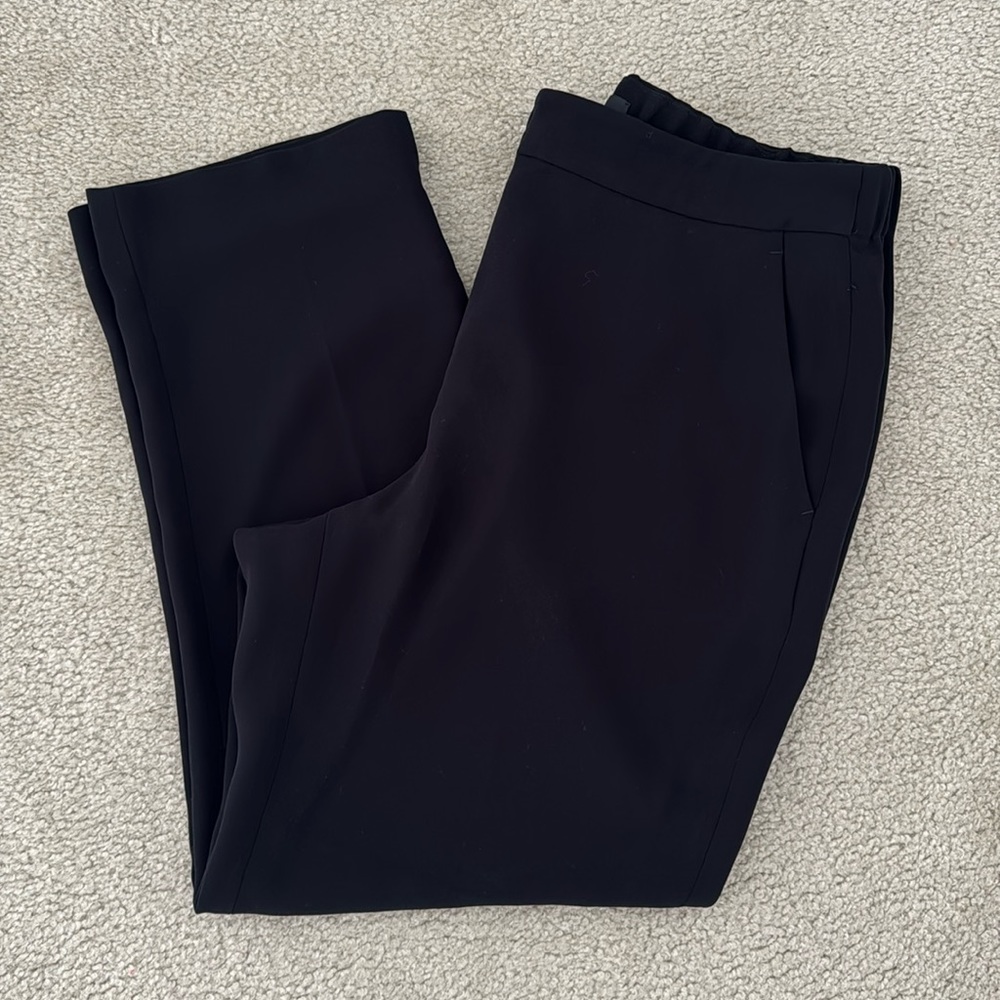 J CREW Black High Waisted Dress Pants/ Cropped / Size 12